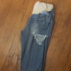 Articles of Society Maternity cropped jeans